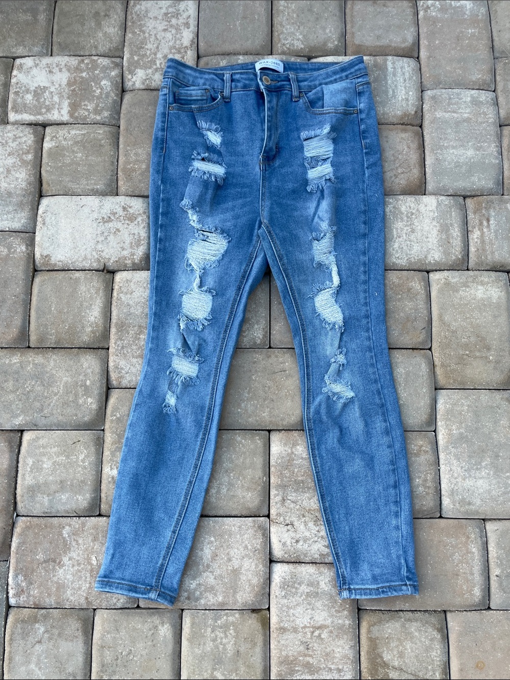 WAX+jean Distressed Blue Women's Jeans - Size 11/30